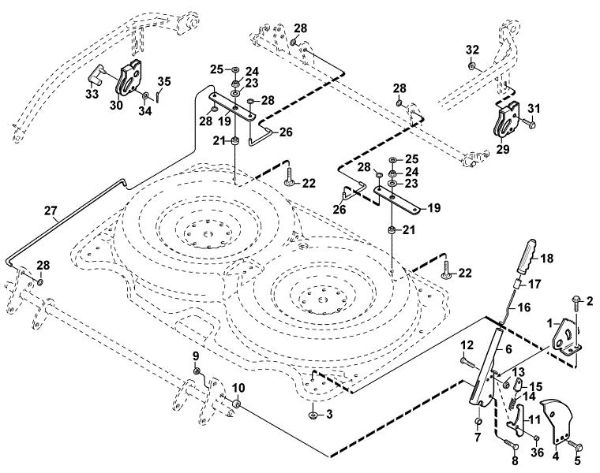 Picture of B - Height adjustment (manual) AMM 842