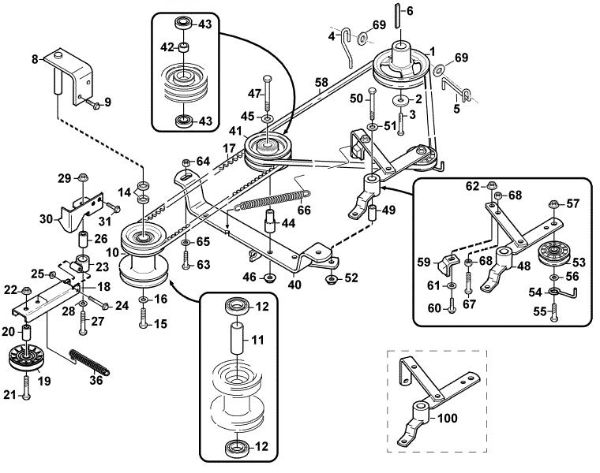 Picture of L - PTO mowing deck MF 440