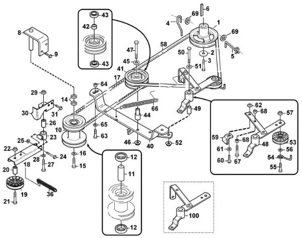 Picture of L - PTO mowing deck MF 460