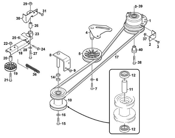 Picture of L - PTO mowing deck MF 480