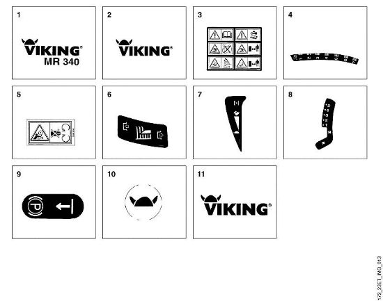 L - Labels MR MR 340 brand Viking