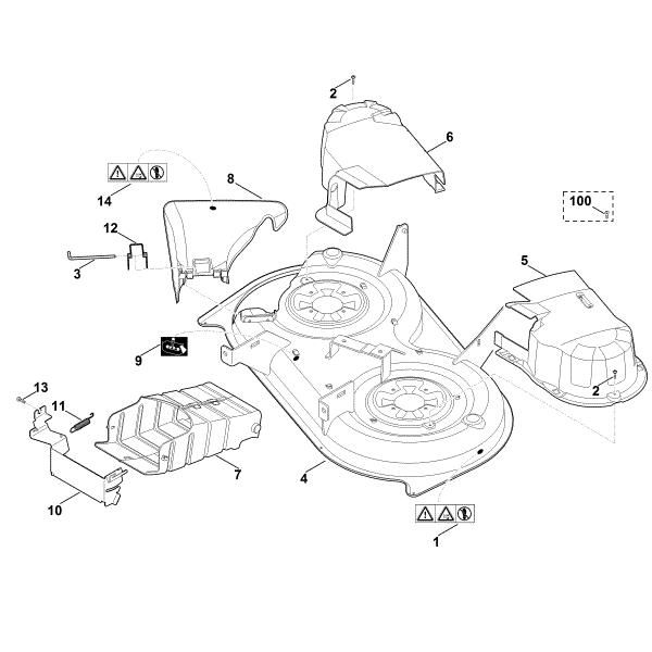 Picture of K - Mowing deck housing MT 4097.1 S