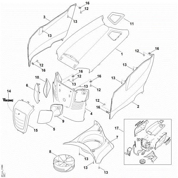 Picture of D - Engine hood MT 4112.0 S