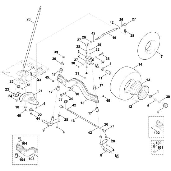 Picture of E - Steering, front wheel MT 4112.0 S