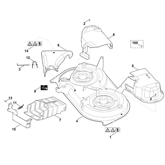 Picture of K - Mowing deck housing MT 4112.1 SZ