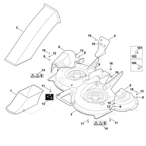 Picture of N - Mowing deck housing MT 5097.0 C
