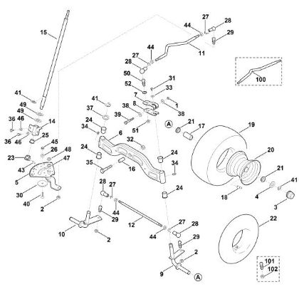 Picture of F - Steering, front wheel MT 5097.0 Z