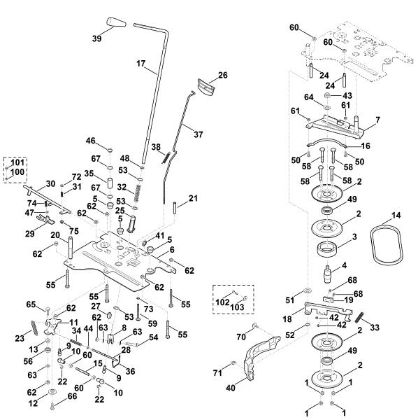 Picture of L - Blade brake clutch, parking brake MT 5097.0 Z