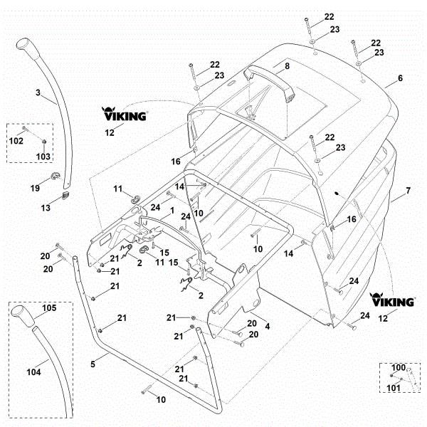 Picture of P - Grass catcher bag MT 5097.0 Z