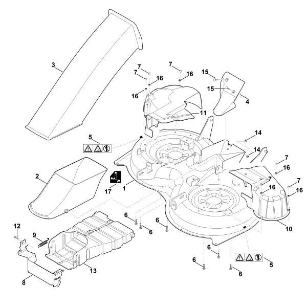Picture of L - Mowing deck housing MT 5097.1