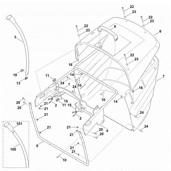 Picture of N - Grass catcher bag MT 5097.1