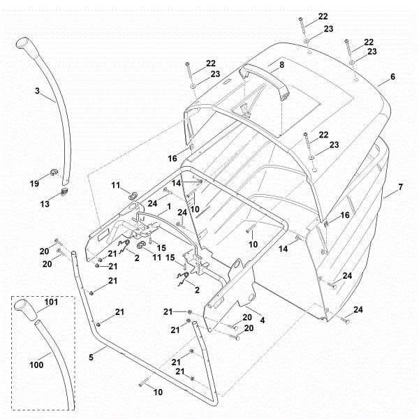 Picture of N - Grass catcher bag MT 5097.1 C