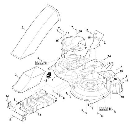 Picture of L - Mowing deck housing MT 5097.1 Z