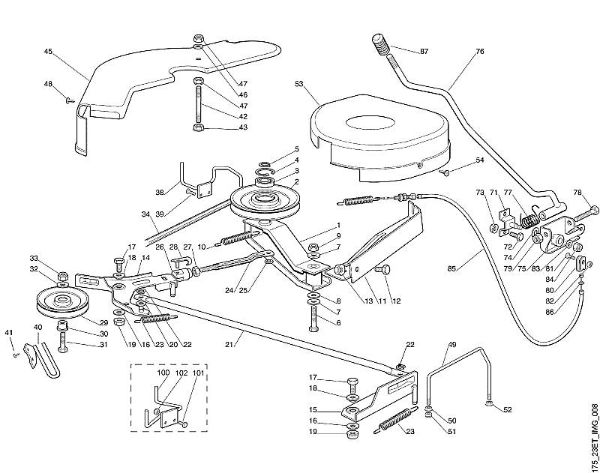 H - Mowing deck - 1 MT MT 540 brand Viking