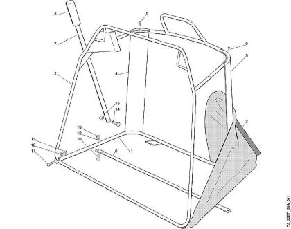 K - Grass catcher bag - 2 MT MT 540 brand Viking