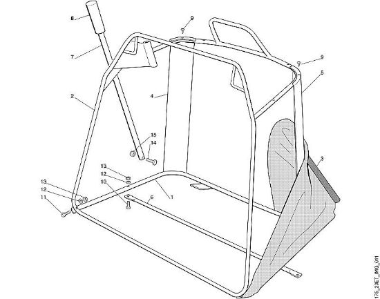 K - Grass catcher bag - 2 MT MT 540 brand Viking