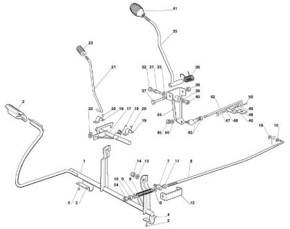 Picture of D - Brake and gearbox control MT 545 L