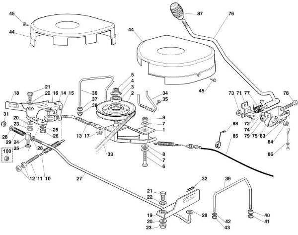 Picture of H - Mowing deck - 1 MT 545 L