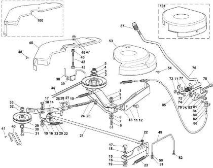 Picture of H - Mowing deck - 1 MT 585