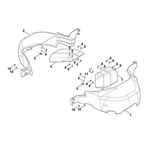 Picture of D - Protective cover, mowing deck MT 6112.0 C