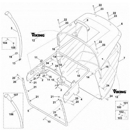 Picture of Q - Grass catcher bag MT 6112.0 C