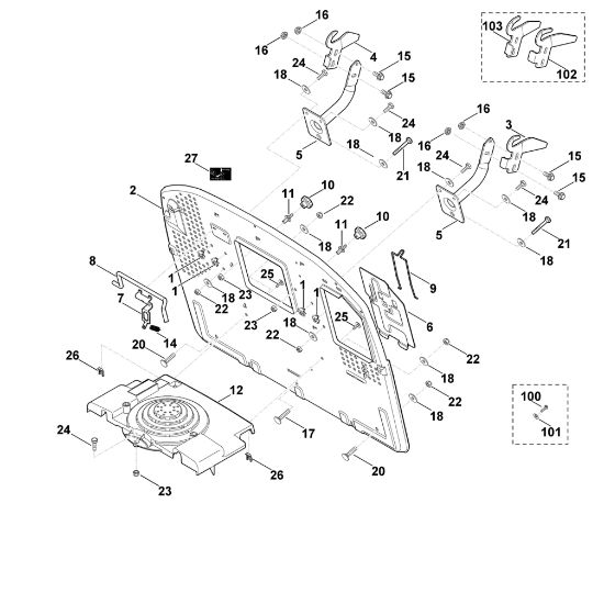 Picture of H - Back panel MT 6112.0 K