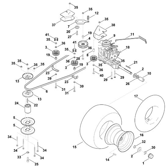 Picture of J - Gearbox, rear wheel MT 6112.0 K