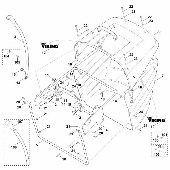 Picture of Q - Grass catcher bag MT 6112.0 K