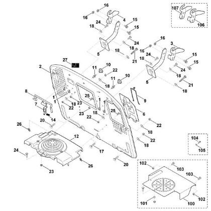 Picture of H - Back panel MT 6127.0 KL