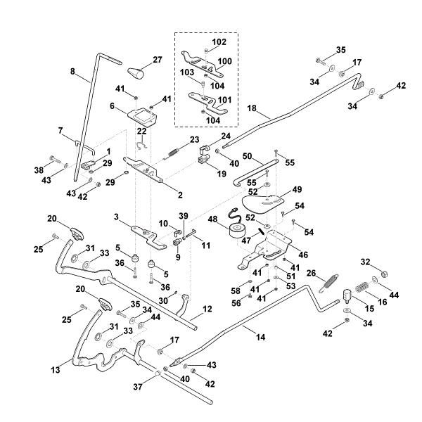Picture of K - Brake, control lever, cruise control MT 6127.0 KL
