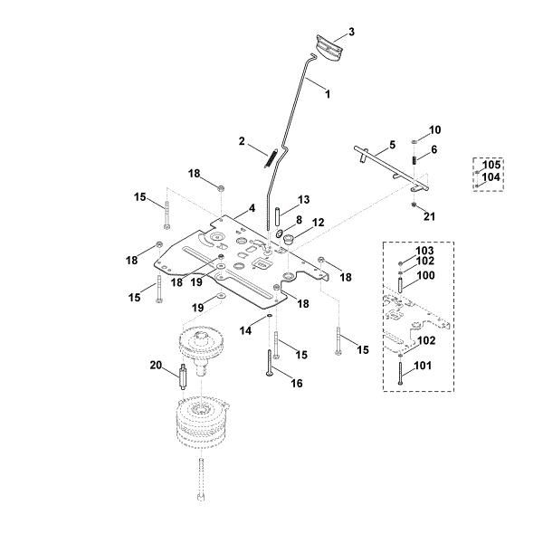 Picture of L - Parking brake MT 6127.0 KL