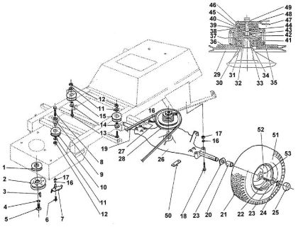 Picture of C - V-belt train, rear wheels MT 640 (1996)