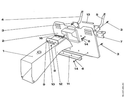 F - Grass catcher bag support MT MT 640 (1996) brand Viking