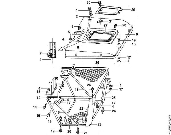 L - Grass catcher bag MT MT 640 (1997) brand Viking