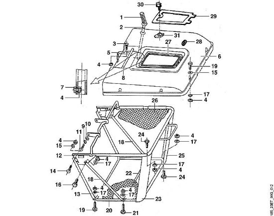 L - Grass catcher bag MT MT 680 brand Viking