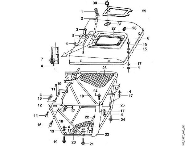 L - Grass catcher bag MT MT 680 brand Viking