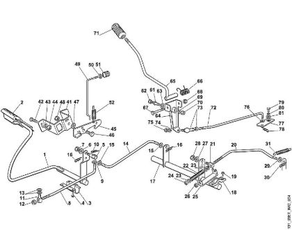 D - Brake and gearbox control MT MT 740 brand Viking