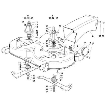 Picture of I - Mowing deck - 2 MT 740