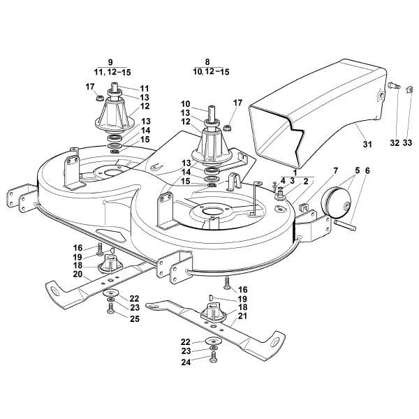 Picture of I - Mowing deck - 2 MT 740
