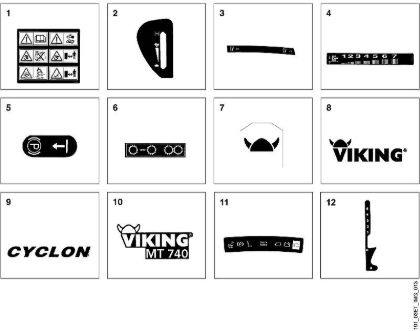 M - Labels MT MT 740 brand Viking