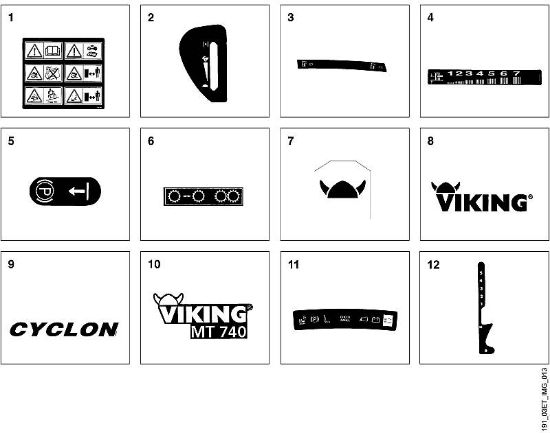 M - Labels MT MT 740 brand Viking