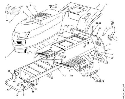 A - Frame, body MT MT 740 (1999, 2000) brand Viking