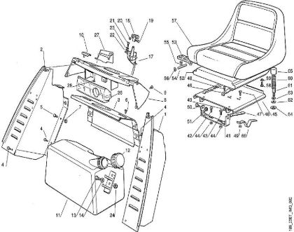 B - Body, seat MT MT 740 (1999, 2000) brand Viking
