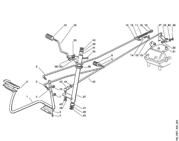 D - Brake and gearbox control MT MT 740 (1999, 2000) brand Viking