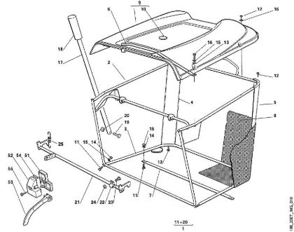 J - Grass catcher bag MT MT 740 (1999, 2000) brand Viking