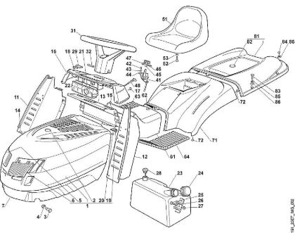 B - Body, seat MT MT 780 brand Viking