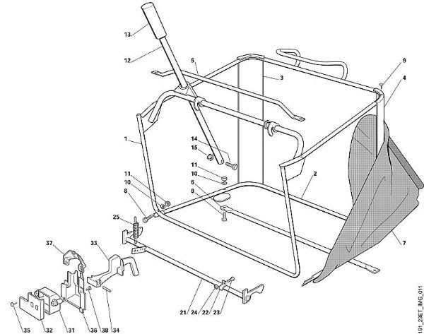 K - Grass catcher bag MT MT 780 brand Viking
