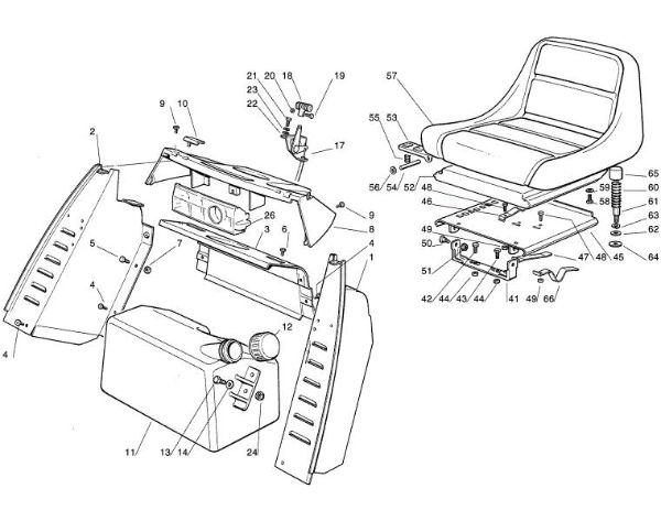 Picture of B - Body, seat MT 780 (1999)