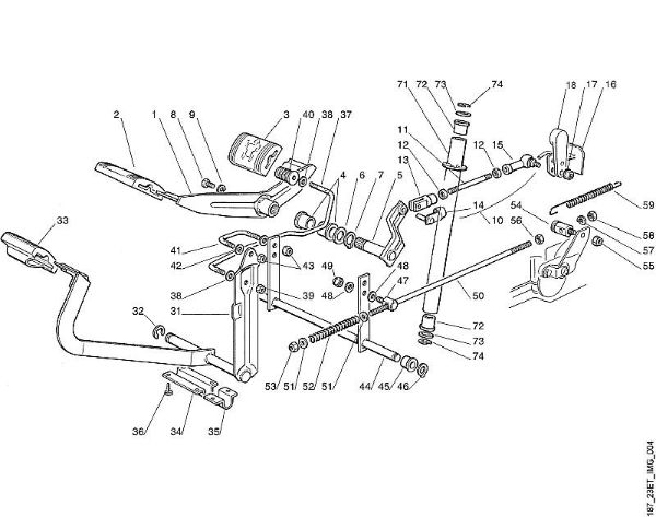 D - Brake and gearbox control MT MT 780 (1999) brand Viking