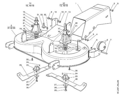 I - Mowing deck - 2 MT MT 780 (1999) brand Viking